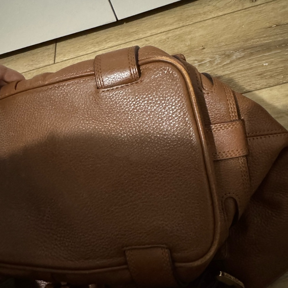 MICHAEL KORS Authentic Brown Pebbled Leather Shoulder Bag with Gold Hardware Y2K - Picture 8 of 8
